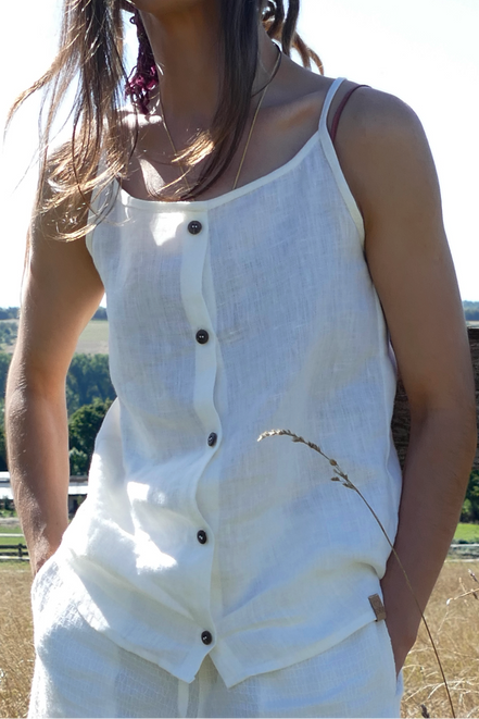 Leinen Top Elenya