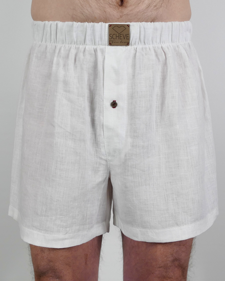 Leinen Boxers Vaeya - rote Akzente