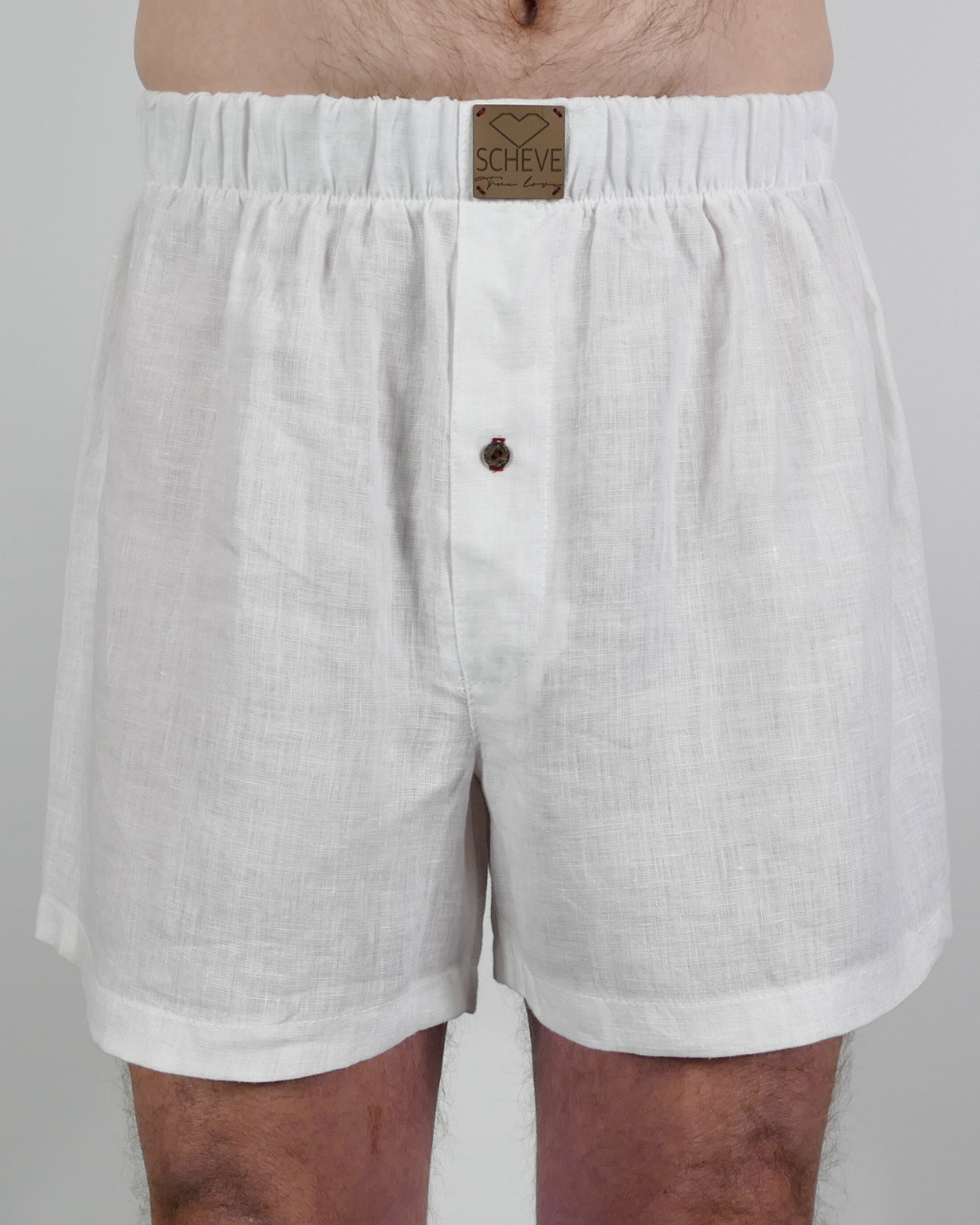 Leinen Boxers Vaeya - rote Akzente