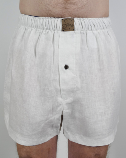 Leinen Boxers Vaeya - blaue Akzente