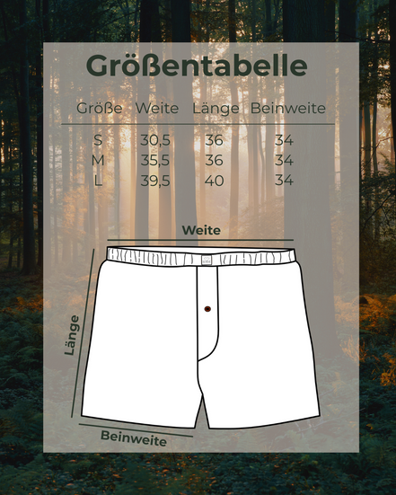 Leinen Boxers Vaeya - rote Akzente