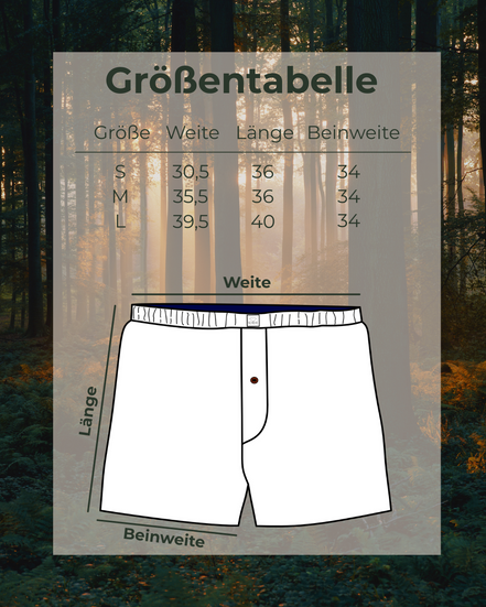 Leinen Boxers Vaeya - blaue Akzente