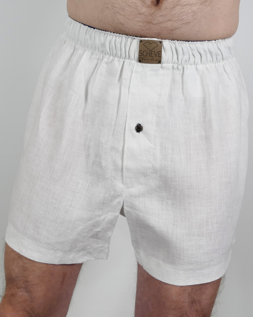 Leinen Boxers Vaeya - blaue Akzente