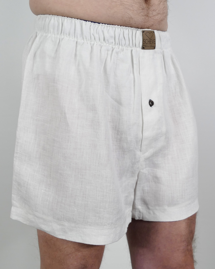 Leinen Boxers Vaeya - blaue Akzente