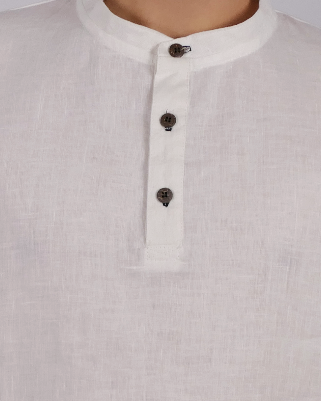 Leinen Poloshirt Neyara - blaue Akzente