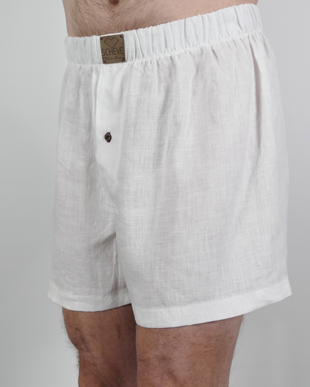 Leinen Boxers Vaeya - rote Akzente